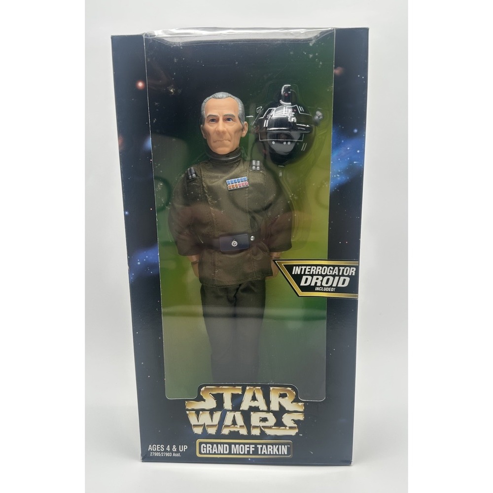 1997 KENNER STAR WARS COLLECTOR SERIES GRAND MOFF TARKIN 12" W/ DROID SEALED